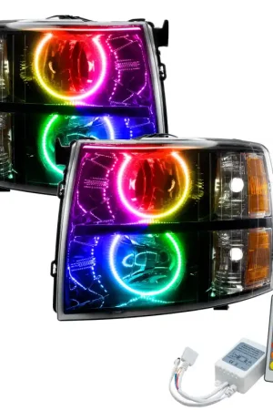 Genuine Oracle 07-13 Chevy Silverado SMD HL - Black - Round Style - w/ Simple Controller