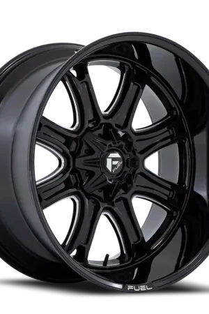Fresh Stock Aluminum Wheels 20X10 Darkstar FC853BE 5 On 139.7/5 On 135 Gloss Black/Milled 87.1 Bore -18 Offset Fuel Off Road Wheels