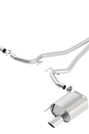 Borla 15-16 Ford Mustang EcoBoost 2.3L AT/MT EC-Type Cat Back SS Single Round Rolled Tips Exhaust Direct From Factory