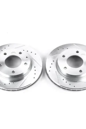 Power Stop 93-97 Ford Probe Front Evolution Drilled & Slotted Rotors - Pair Grab Now