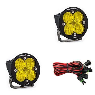 LED Light Pods Baja Amber Lens Wide Cornering Pair Squadron R Pro Baja Designs Today Only