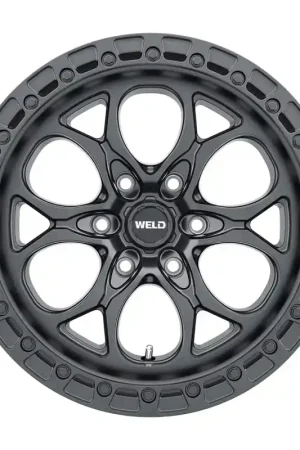 Weld Off-Road Ledge Six W108 20x9 / 6x139.7 BP / 5 In BS Satin Black Wheel Worldwide Shipping
