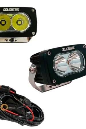 Money Back Guarantee GP10 Offroad LED Pod Bundle White With Free Wiring Harness