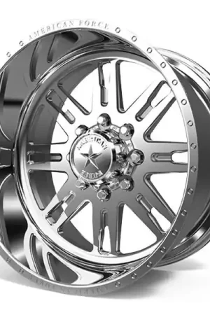 Premium American Force Forged Wheels Bishop H32 Polished 24x12 -40mm Offset 5x150