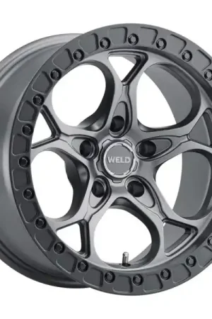 Limited Offer WELD Offroad Wheels Ledge Six W107 Satin Gunmetal with Satin Black Ring 20x10 -18mm Offset 6x139.7 (6x5.5)