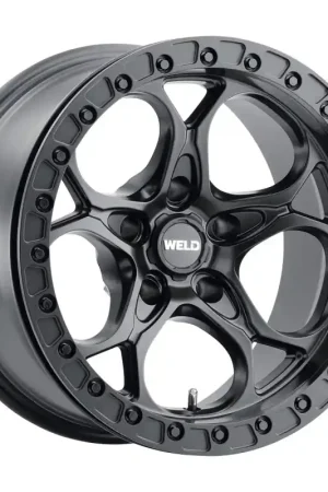 Weld Off-Road W901 17X10 Ledge Beadlock5 5X127 ET-25 BS4.50 Satin Black / Black Ring 71.5 Top Rated