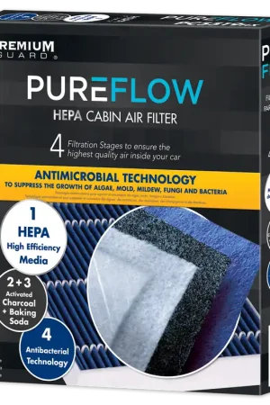While Supplies Last PUREFLOW 2022 Kia Forte Cabin Air Filter with HEPA and Antibacterial Technology, PC99239HX