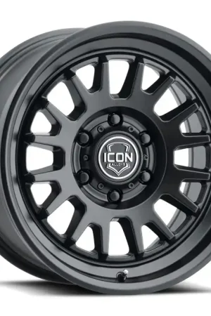 ICON Anza 17x8.5 6x120 0mm Offset 4.75in BS 67mm Hub Bore Satin Black Wheel Final Sale