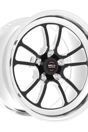 Weld S70 17x10 / 5x115mm BP / 6.1in. BS Black Wheel (High Pad) - Non-Beadlock Premium