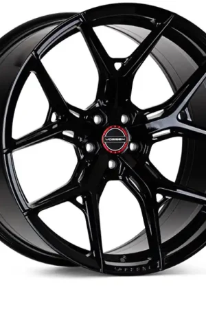 Vossen HF-5 22x9.5 / 5x130 / ET53 / Flat Face / 71.6 - GB- - Gloss Black Wheel Limited Offer