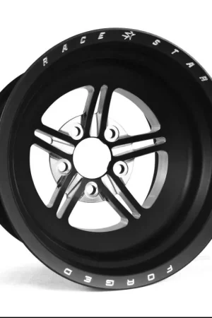 Race Star 63 Pro Forged 15x15 NBL Sportsman 5x4.75 BC / 3.00 BS Wheel - Black Anodized/Machined Fresh Stock