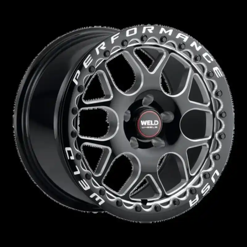 Weld Solana Beadlock 17x10 / 5x114.3 BP / ET48 / 78.1mm Bore - Gloss Black MIL DIA Wheel Markdown