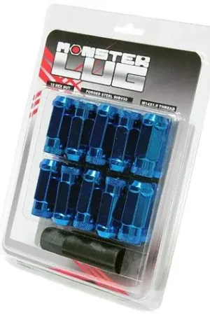 Wheel Mate Monster Open End Lug Nut Set of 20 - Blue 14x1.50 Buy Online