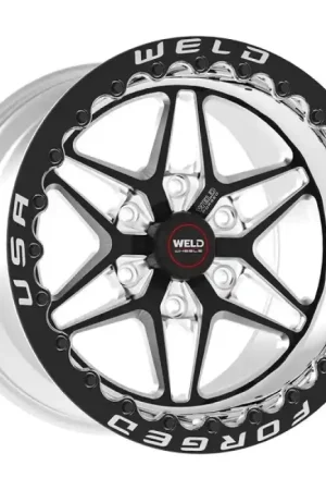 Weld RT-S S81 15x11 / 5x115 BP / 6.5in BS Black Wheel - Black Single Beadlock MT Deal
