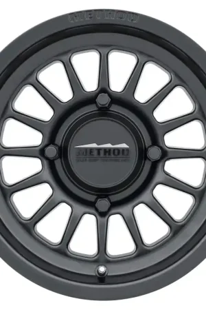 Bargain Method MR411 Bead Grip 15x10 / 6+4/25mm Offset / 4x136 / 106.25mm CB Matte Black Wheel