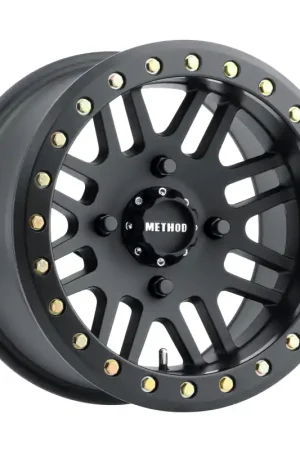 Method MR406 UTV Beadlock 14x10 / 5+5/0mm Offset / 4x136 / 106mm CB Matte Black Wheel Express Delivery