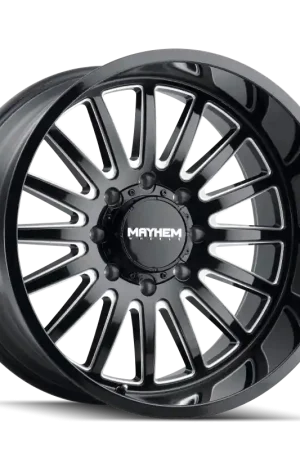 Mayhem 8114 Utopia 20x9 / 8x170 BP / 18mm Offset / 125.2mm Hub Black w/ Milled Spokes Wheel Luxury