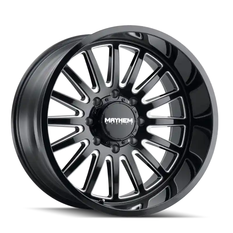 Mayhem 8114 Utopia 20x9 / 8x170 BP / 18mm Offset / 125.2mm Hub Black w/ Milled Spokes Wheel Luxury