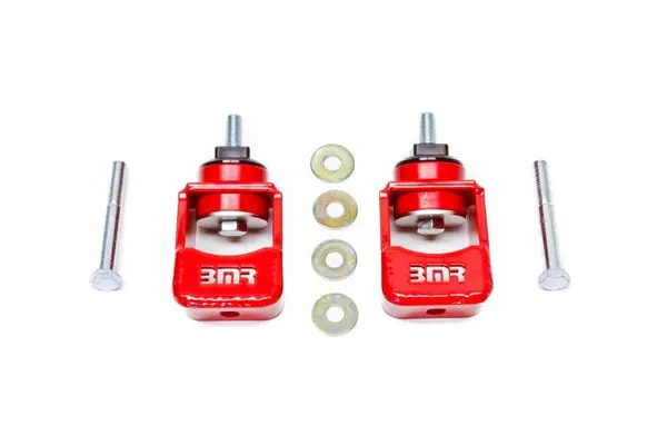 BMR 10-15 5th Gen Camaro Motor Mount Kit (Polyurethane) - Red (Spacers Not Included) Fast Shipping
