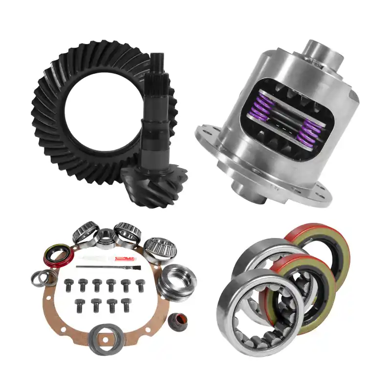 Yukon 8.8in Ford 4.11 Rear Ring & Pinion Install Kit 31 Spline Positraction 2.53in Axle Bearings Limited Time
