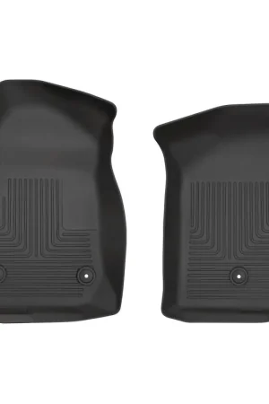 Husky Liners 19-20 Chevy Silverado WeatherBeater Black Floor Liners - Front Low Price