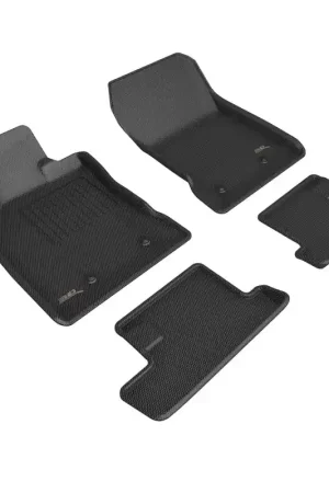 3D MAXpider 2022 Toyota GR86 Kagu 1st & 2nd Row Floor Mats - Black Discount