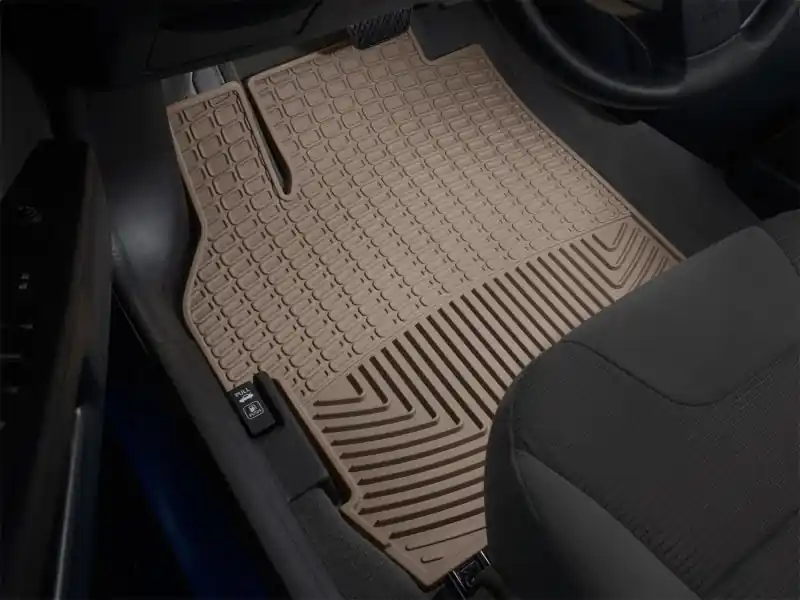 WeatherTech 14-16 Jeep Wrangler Rear Rubber Mats - Tan Original