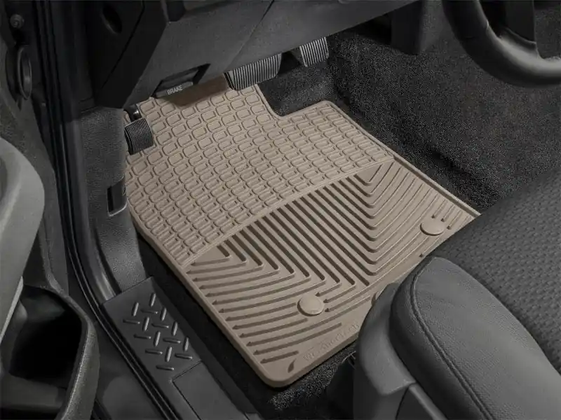 Fresh Stock WeatherTech 87-95 Jeep Wrangler Front Rubber Mats - Tan