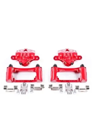 Power Stop 98-02 Chevrolet Camaro Rear Red Calipers w/Brackets - Pair Fresh Stock