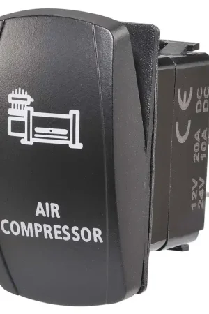 Best Price Narva 63228BL 12\\/24V Off\\/On LED Illuminated Sealed Rocker Switch With “Air Compressor” Symbol (Blue)