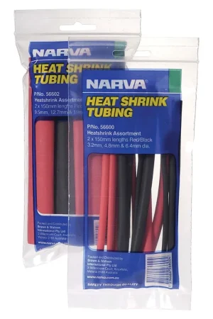 Narva Heatshrink Tubing Assortment 9.5mm - 19mm Dia. - 56602 Brand New