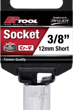 PKTool 3\\/8 inch Dr 12mm Socket Short - PT10412 (Pickup Only) Fresh Stock