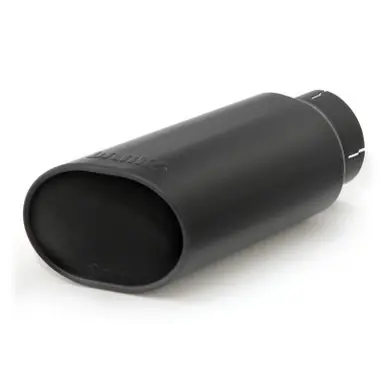 Banks Power Tailpipe Tip Kit - SS Obround Slash Cut - Black - 4in Tube - 5in X 6in X 14in - 52927 Must Have
