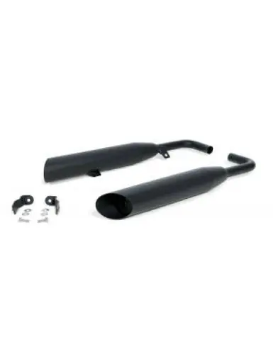 Remus 2017 Triumph Bonneville Bobber 57 kW (Euro 4) Custom Slash Cut Black Slip On - Left Side - 7702 918117L While Supplies Last