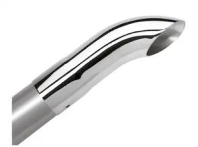 Borla Universal Polished Tip Single Round Turndown/Turnout (inlet 2 1/2in. Outlet 2 1/2in) *NO Retur - 20110 Next Day Delivery