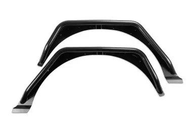 Fabtech 18-21 Jeep JL 4WD Rear Steel Tube Fenders - Textured Black - FTS24213 New Arrival