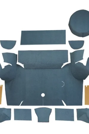 Markdown Trunk Mat for 1967-1968 Ford Mustang Coupe Trunk Kit with Boards Nylon