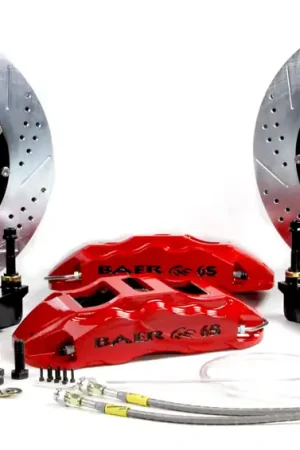 Worldwide Shipping Baer Brakes 4261310CY-X1 Baer Brakes 14" Extreme+ Front Brake Kit, Comp Yellow, SDZ, ARP Studs