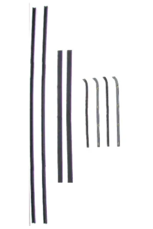 Low Price Window Sweeps Felt Kit Metal Framed Glass Left and Right Hand 8pc. for 60-63 GM