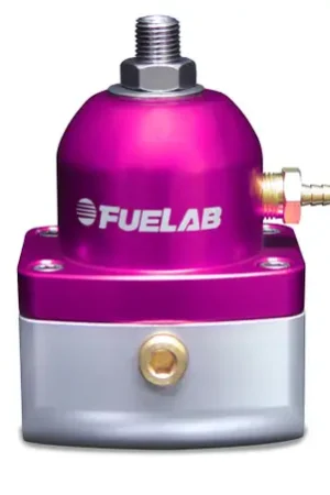 Buy Online Fuelab 515 EFI Adjustable FPR 25-90 PSI (2) -10AN In (1) -6AN Return - Purple - 51501-4