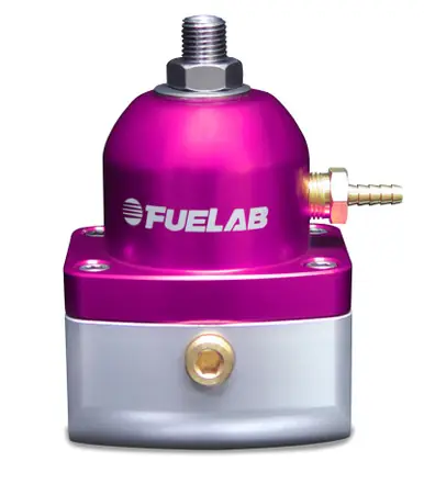Buy Online Fuelab 515 EFI Adjustable FPR 25-90 PSI (2) -10AN In (1) -6AN Return - Purple - 51501-4