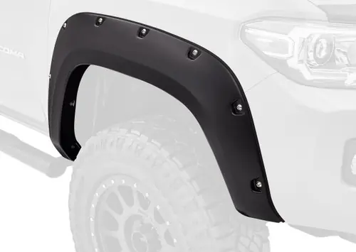 Top Rated Bushwacker 12-15 Toyota Tacoma Pocket Style Flares 2pc - Black #31079-02