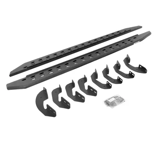 Editor’s Pick Go Rhino 2022-2024 Toyota Tundra Crew Max RB20 Slim Running Board + Brackets - Bedliner Coating
