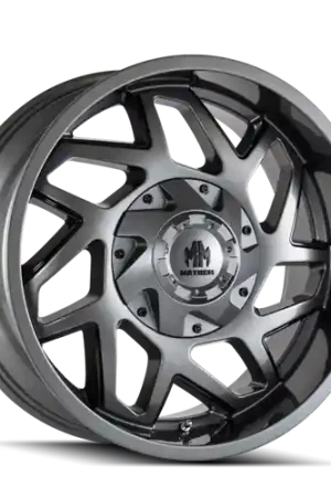 Mayhem 8106 Hatchet 20x10 / 6x135 BP / -24mm Offset / 106mm Hub Gloss Gunmetal w/ Black Wheel Original