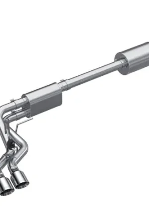 MBRP 2021-2025 Ford F-150 2.7L EcoBoost / 3.5L EcoBoost / 5.0L V8(Lightning Style) 3in Pre-Axle STREET Cat-Back Exhaust (Aluminized Steel) - S5219AL Price Cut