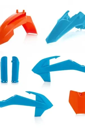 One Day Deal Acerbis 16-18 KTM SX65 (Does Not Include Airbox Cover) Full Plastic Kit - 16 Orange/Light Blue