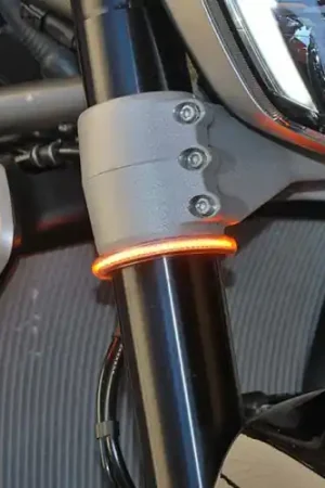 Viral New Rage Cycles Rage 360 Turn Signals 56 mm. (Universal - Snap On to Any Fork Tube)