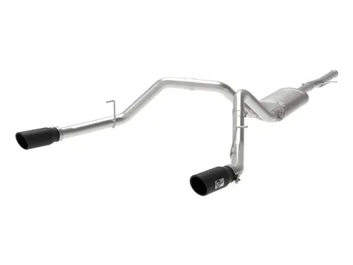 aFe Apollo GT Series 3 IN 409 SS Cat-Back Exhaust System w/ Black Tip GM Sierra 1500 09-18 - 49-44111-B Handmade