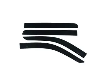 Free Returns Husky Liners 07-13 Chevrolet Silverado 1500/2500/3500HD CC Ventvisor Low Profile 4pc - Matte Black - 2857007