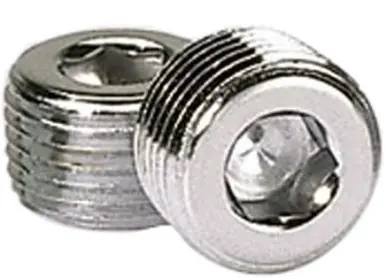 Certified Moroso Chrome Plated Pipe Plugs - 1/2in NPT Thread - 2 Pack - 39153